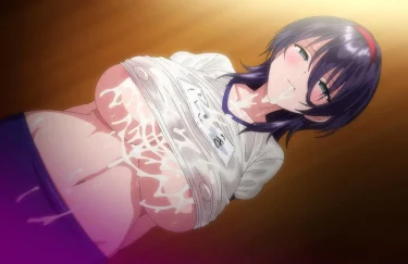 （エロアニメおすすめ）巨乳なアイドルが裏の怪しい運動会に参加して後輩をかばいペナルティーで恥ずかしめを受けて最後は中出しされちゃう　OVAケガレボシ 紫